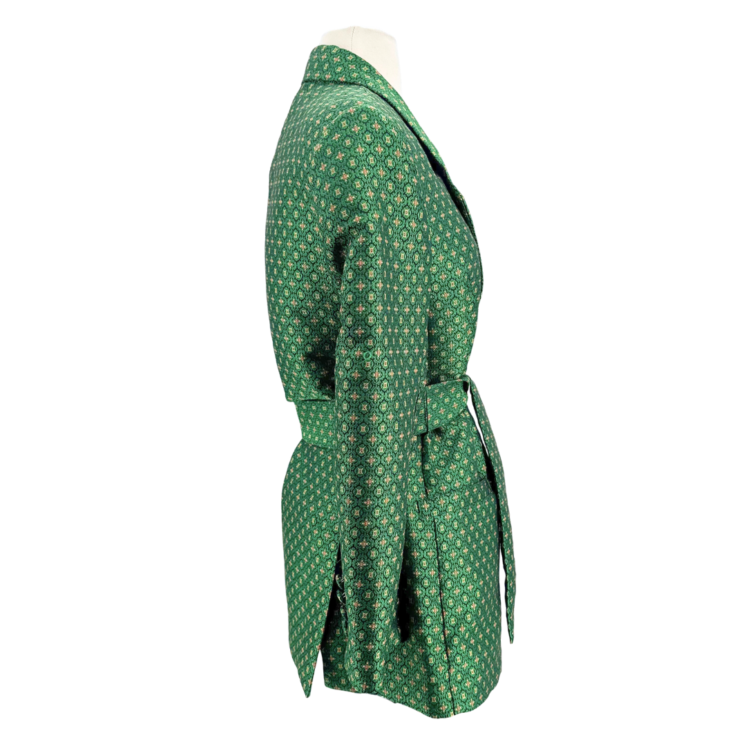 Uterque Size S Green Print Blazer