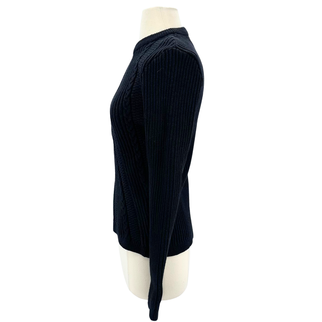 Ganni Size L Black Sweater
