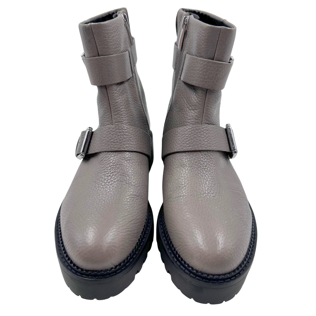 Nordstrom 7.5 Grey Leather Boots