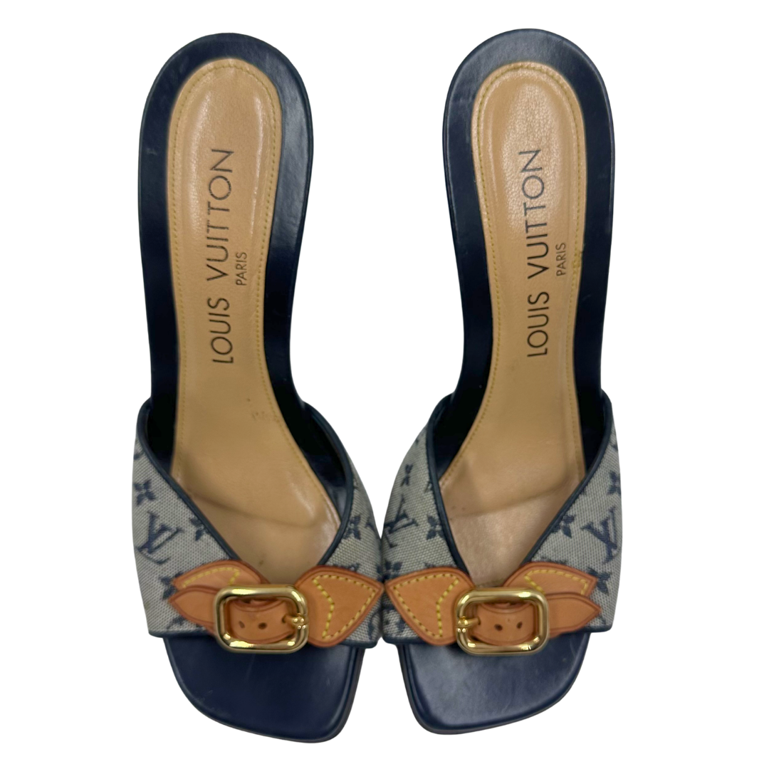 Louis Vuitton 35.5 Gold Heels