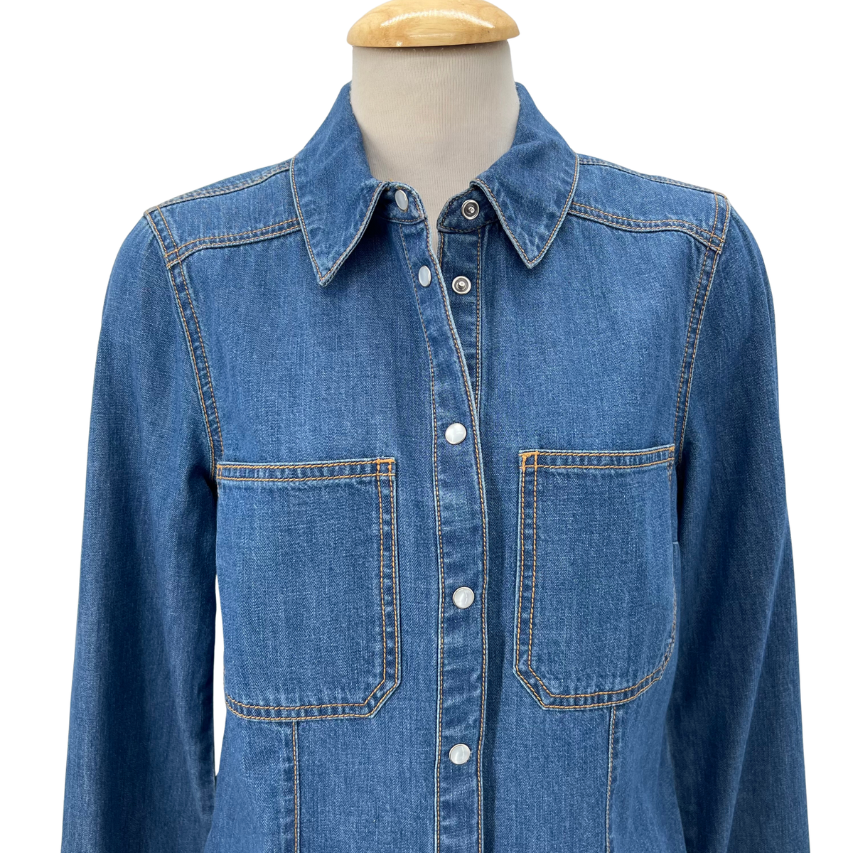 Veronica Beard Blue Button up
