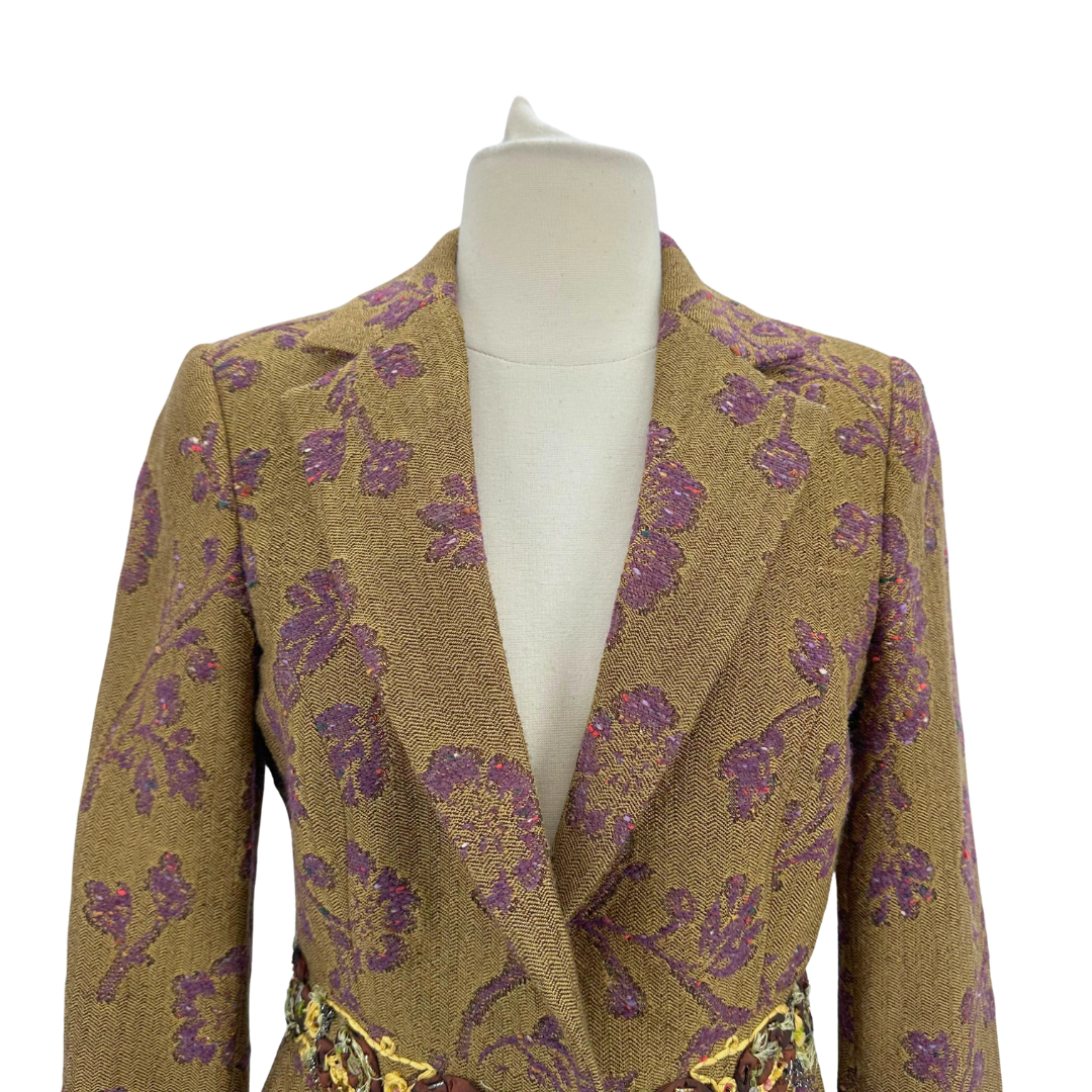 Etro Olive/Purple Blazer