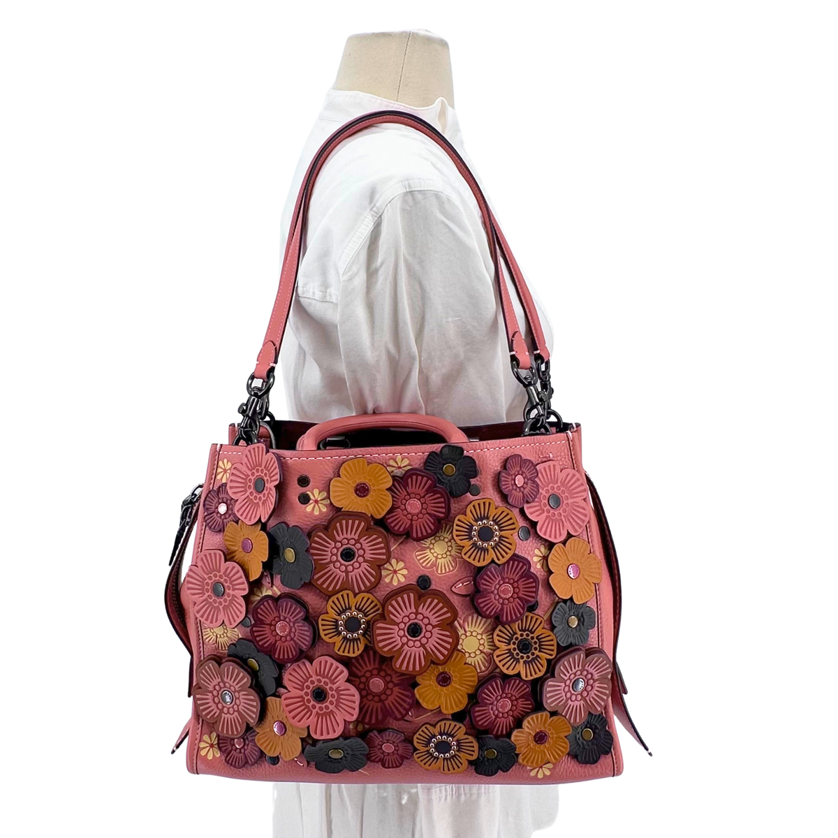 Coach Rogue Tea Rose Shoulder Bag