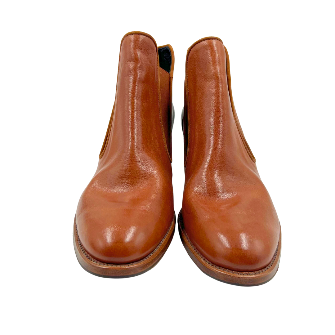 Sarah Flint Cognac Booties