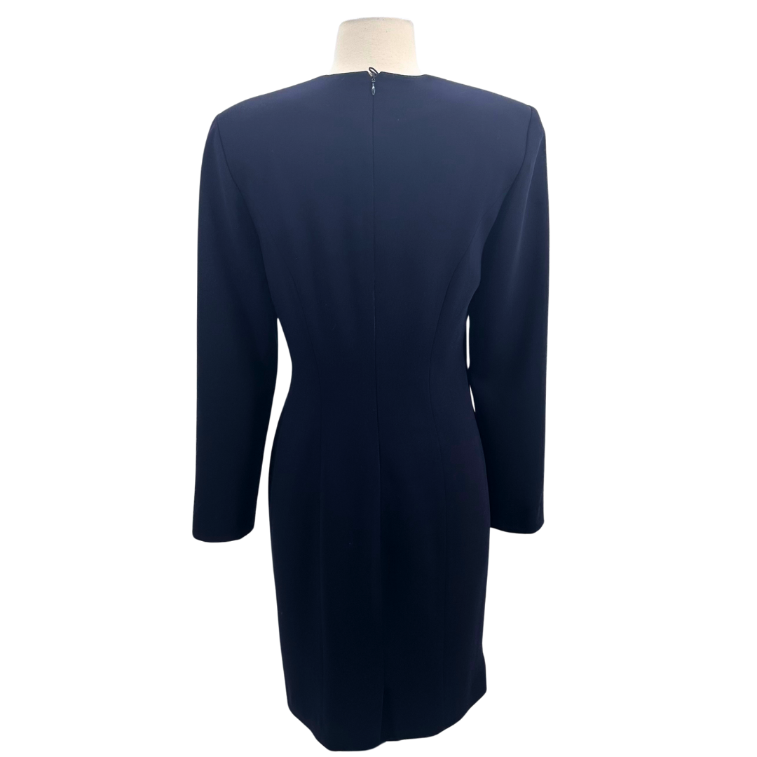 Escada Size 0 36 Navy Dress