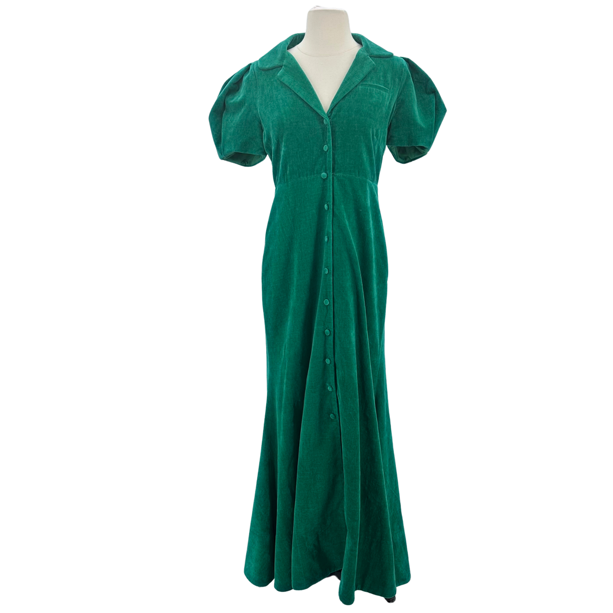 Rosie Assoulin Emerald Maxi Dress