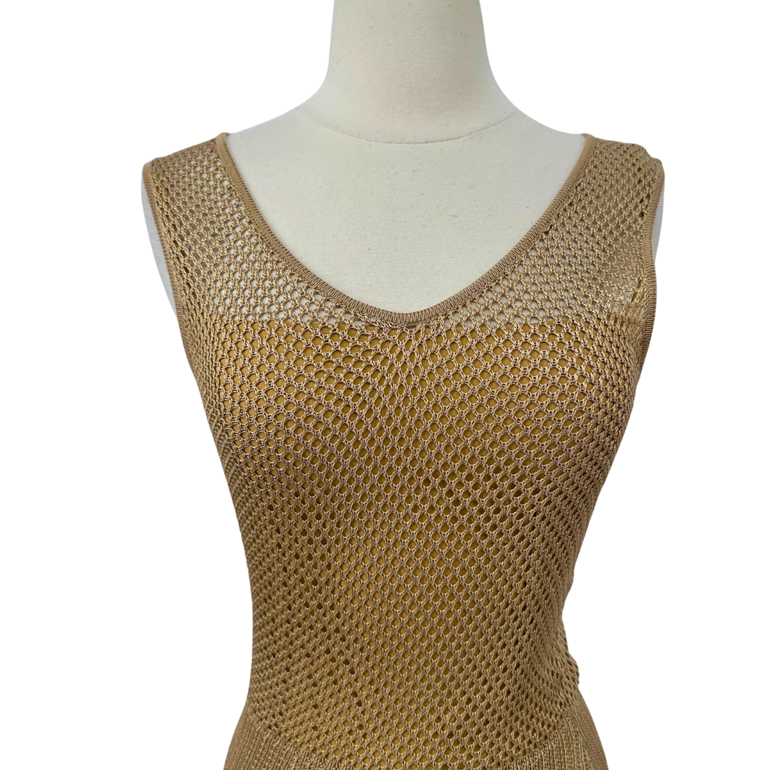 st john couture Gold Dress