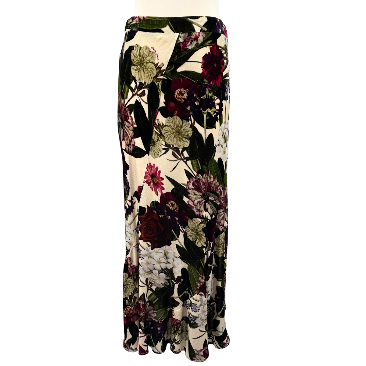 Cara Cara burgundy/cream/green Skirt