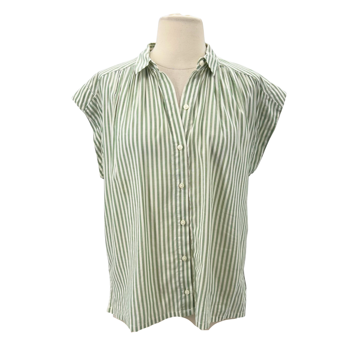 Trovata Green/Ivory Button up