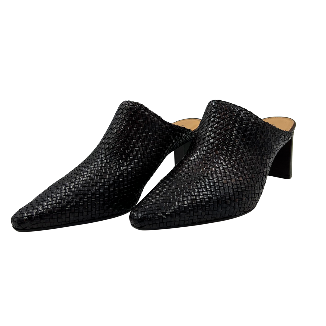 Donald Pliner 8.5 Brown Leather Mules