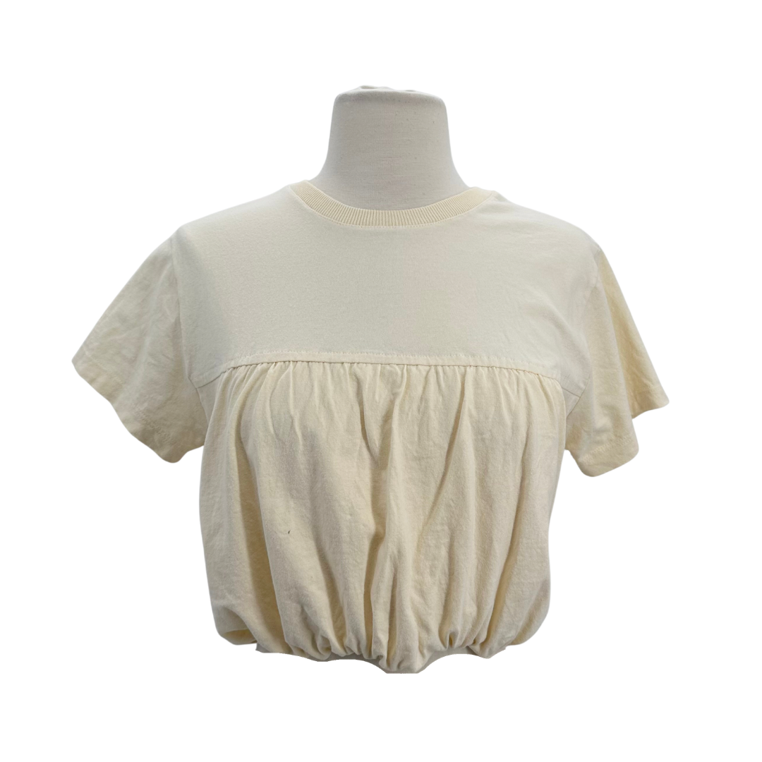 dress to Off White Crop Top