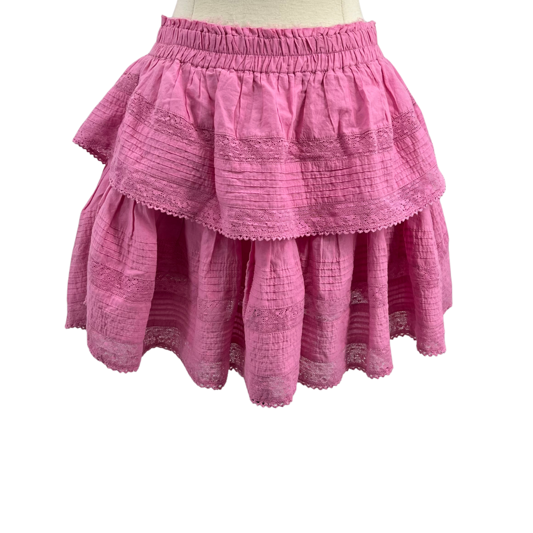 Love Shack Fancy Pink Skirt