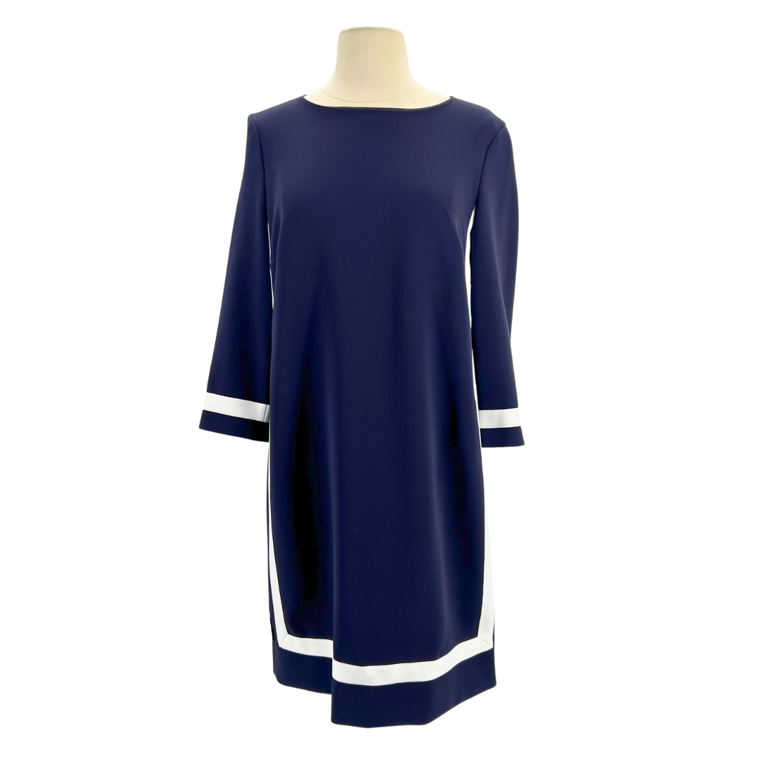 Max Mara navy/white Dress
