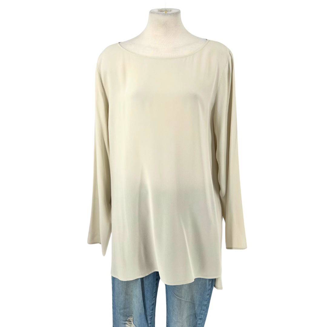 Eileen Fisher Off White Blouse