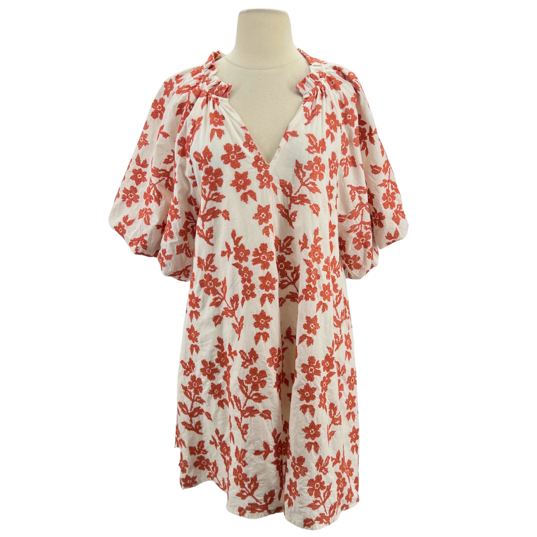 Ollari New York White/Red Dress