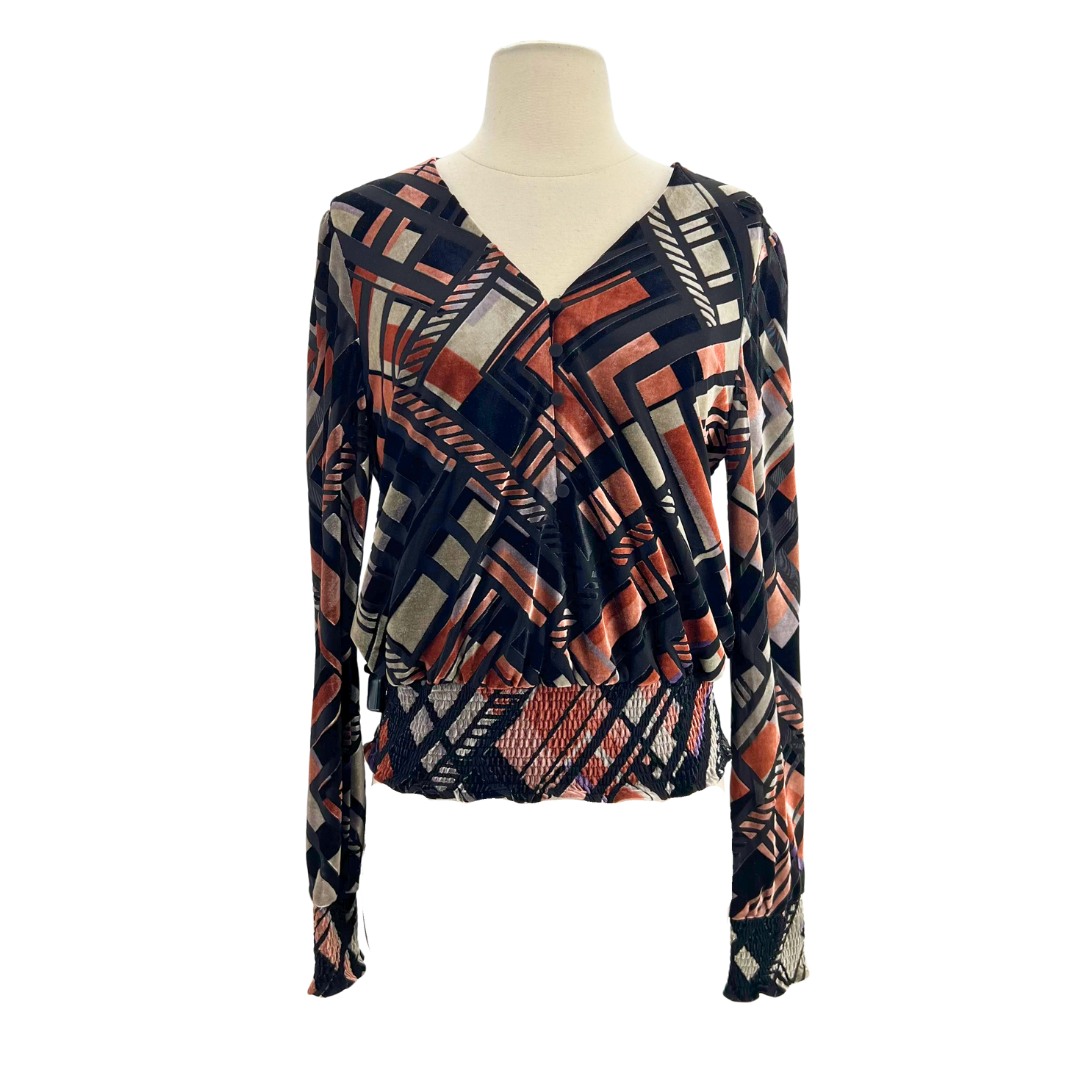 White House Black Market Black multi Top