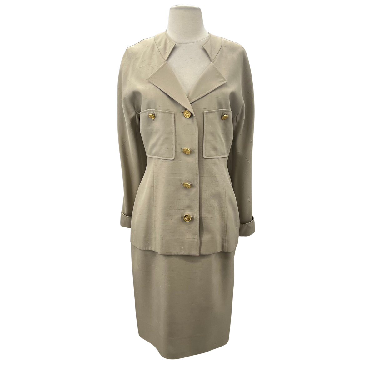 Chanel Tan 2 Piece Set