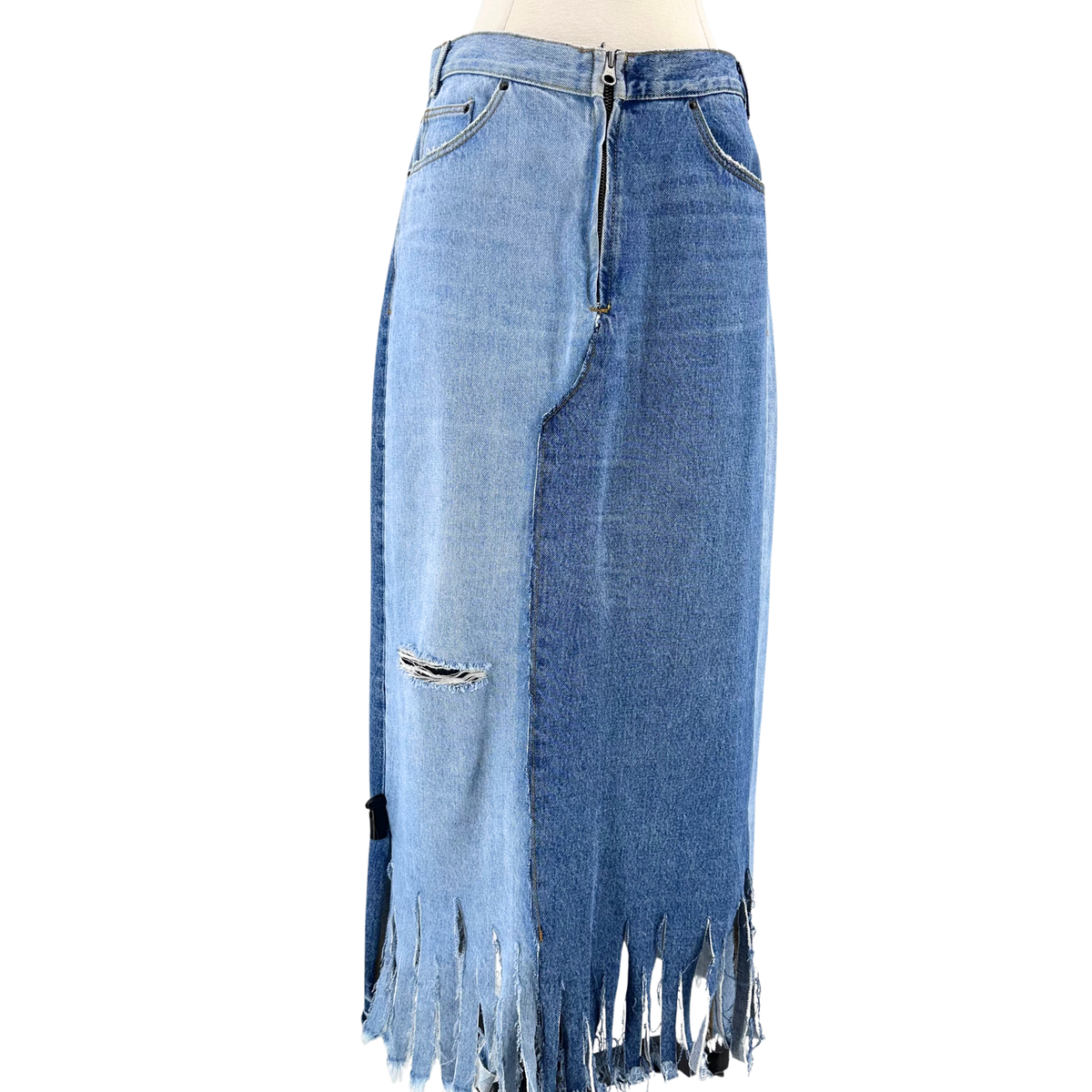 TRF Denim IX'D Makers Blue Maxi Skirt