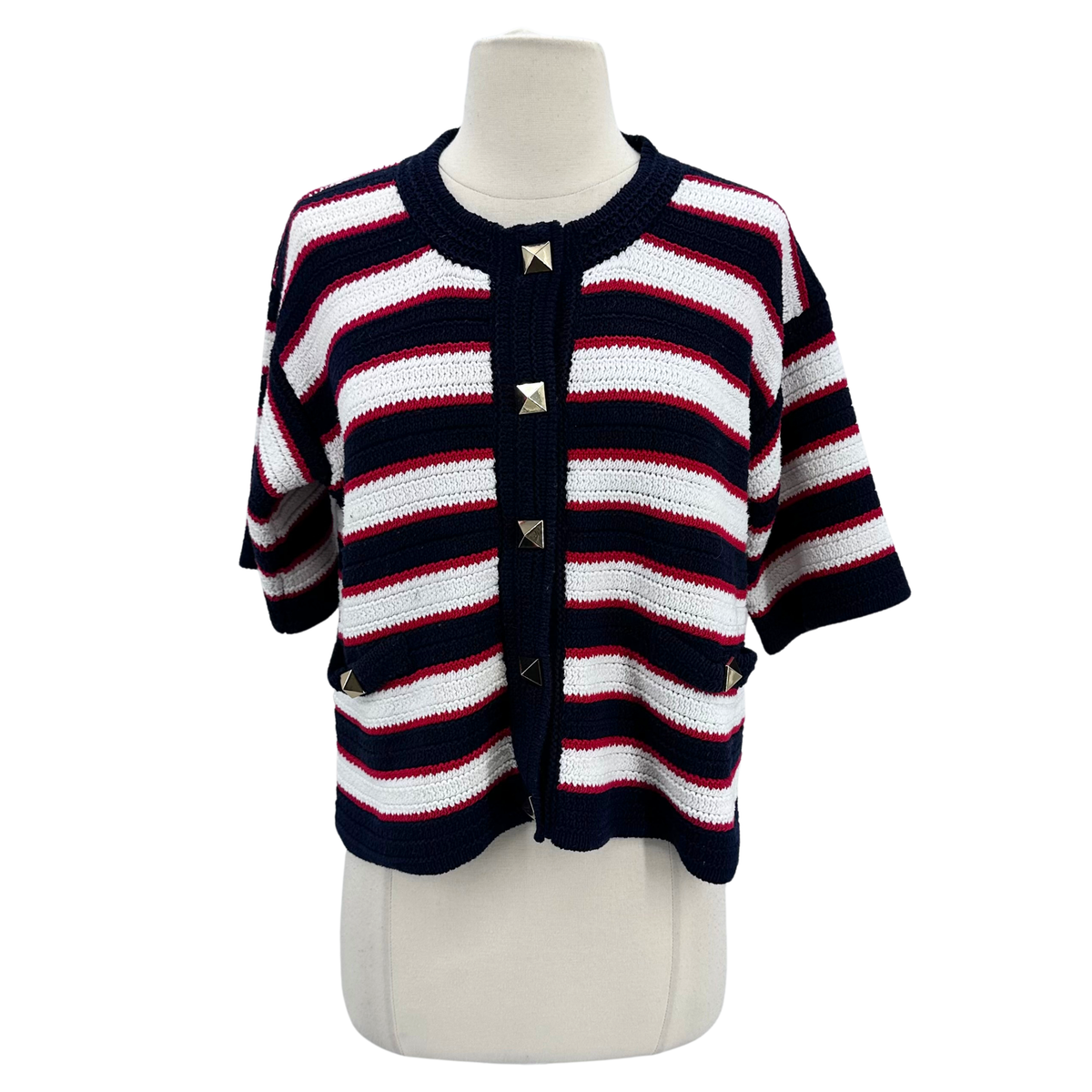 Valentino Red/White/Blue Sweater