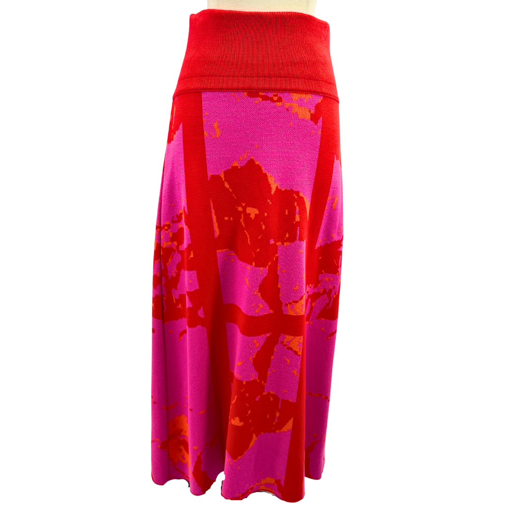 Csillag Zsuzsi Red/Pink Maxi Skirt