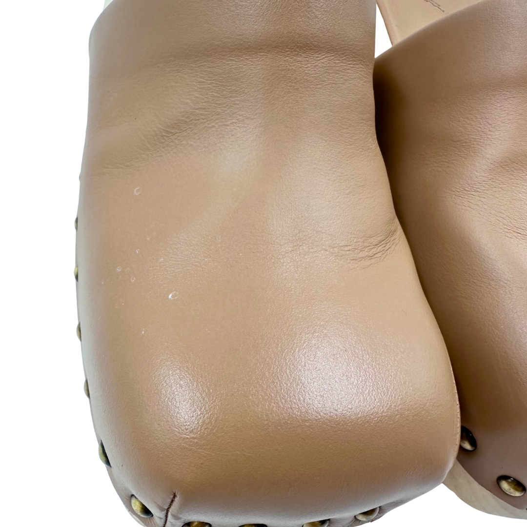 Marsell 7.5 37.5 Tan Leather Clogs