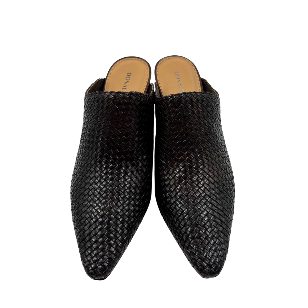 Donald Pliner 8.5 Brown Leather Mules