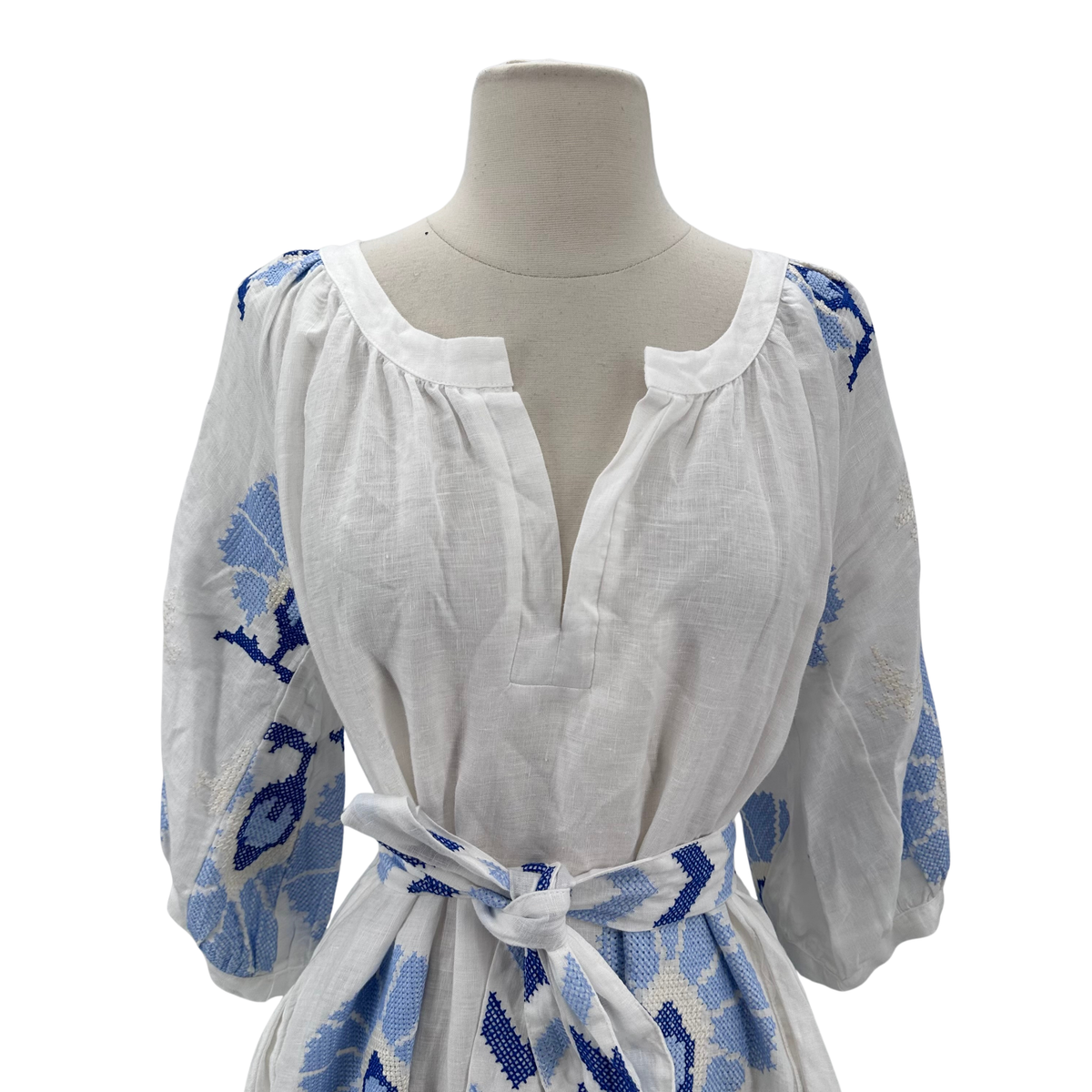 Greek Archaic Kori White Maxi Dress
