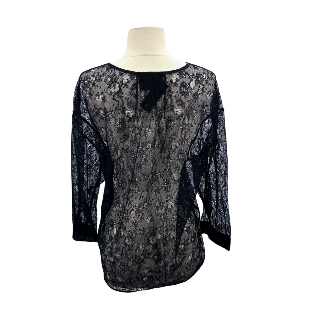 Dolce & Gabbana Sheer Black Button up