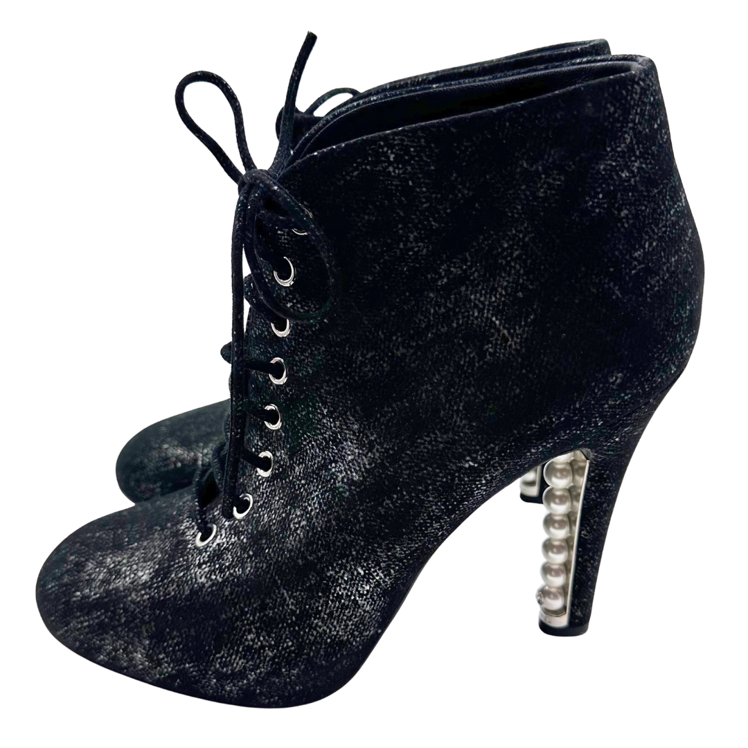 Chanel 39 Black Booties