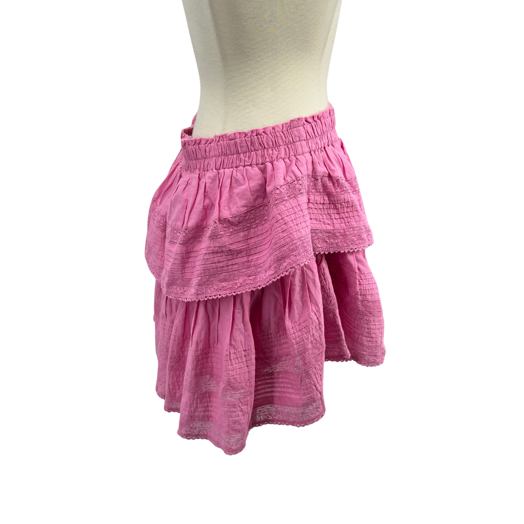Love Shack Fancy Pink Skirt