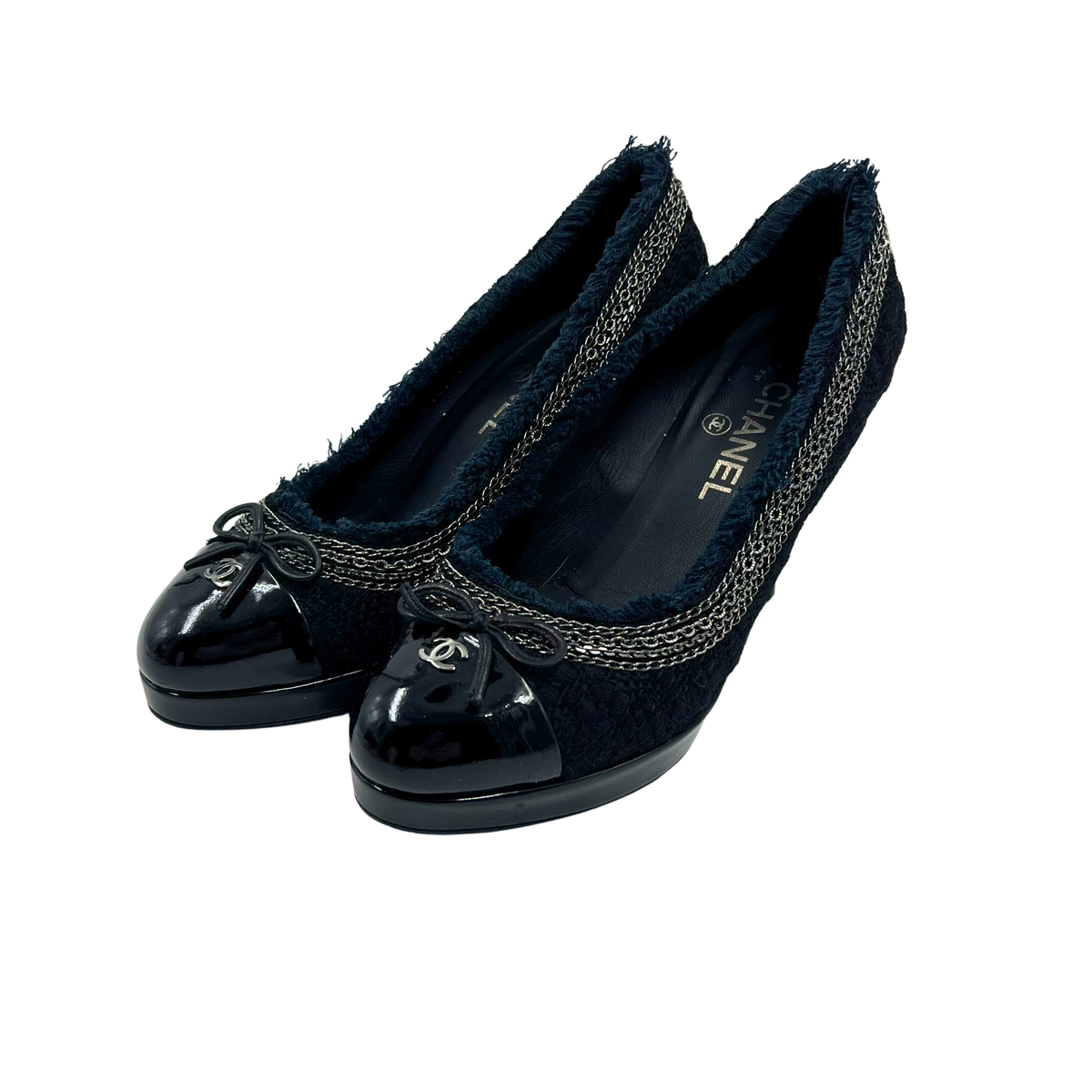 Chanel 38 Black Heels