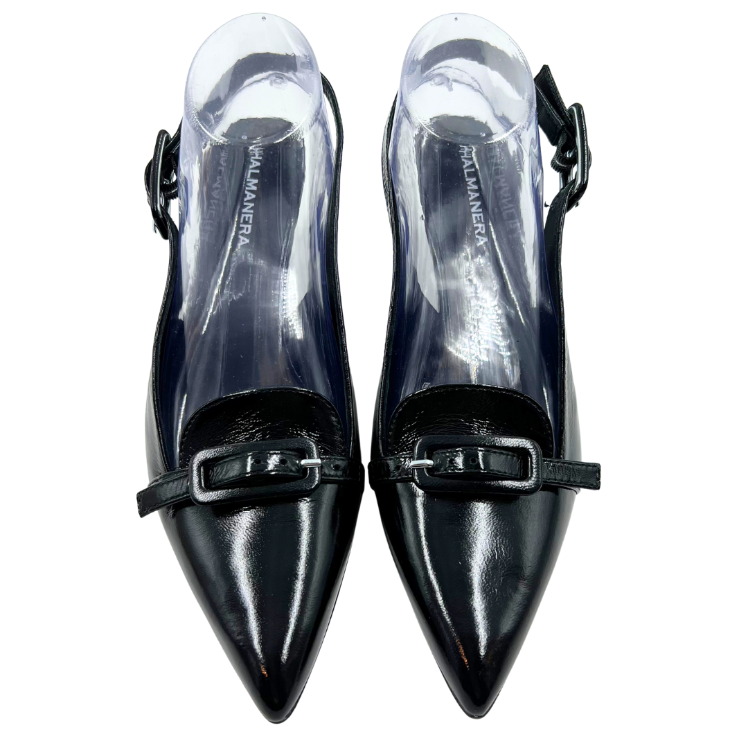 Halmanera 40 Black Leather Pumps