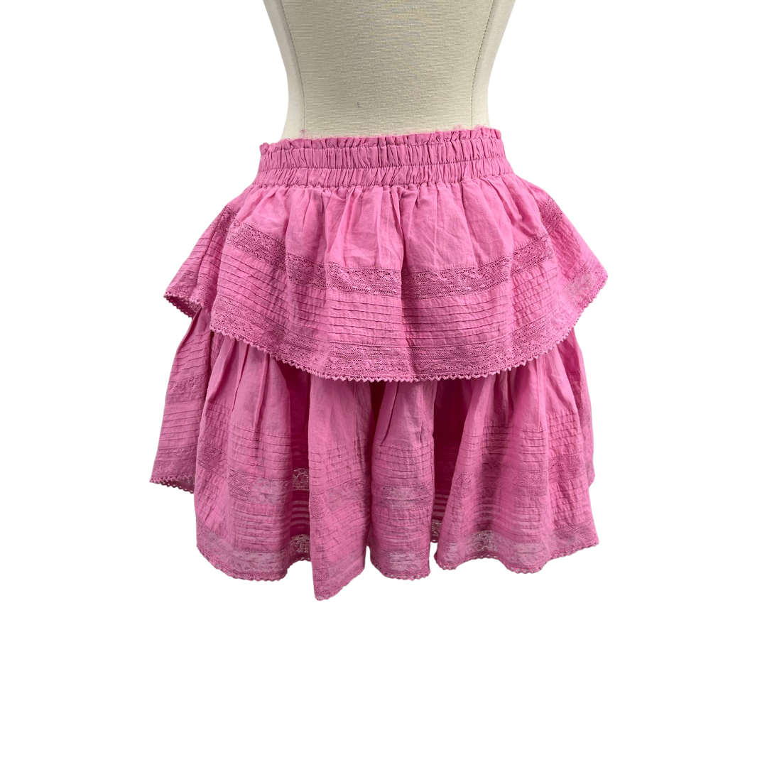 Love Shack Fancy Pink Skirt