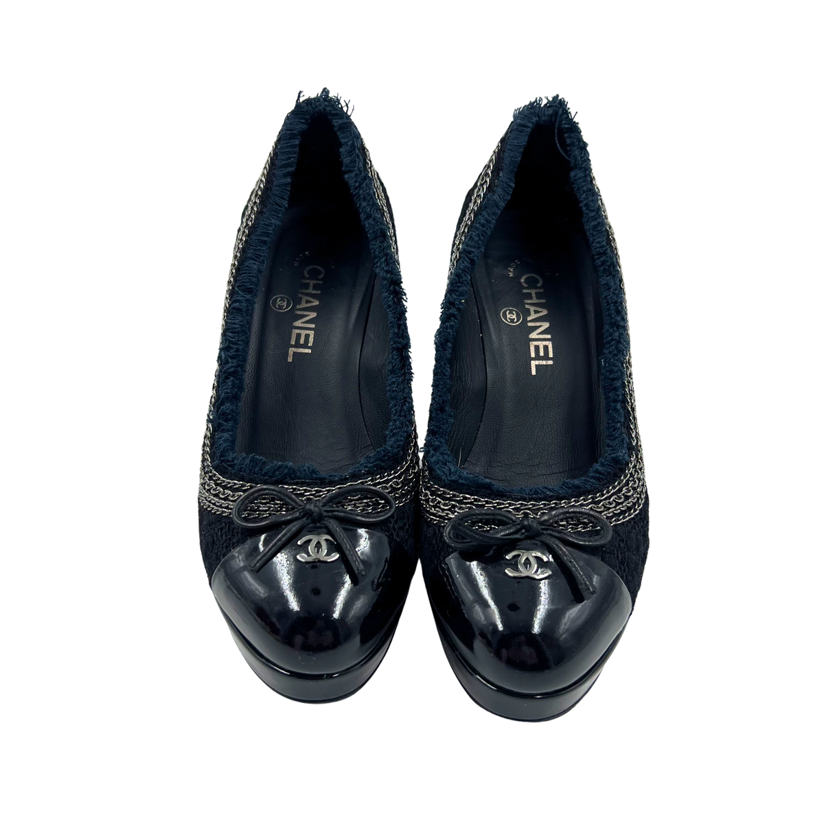 Chanel 38 Black Heels