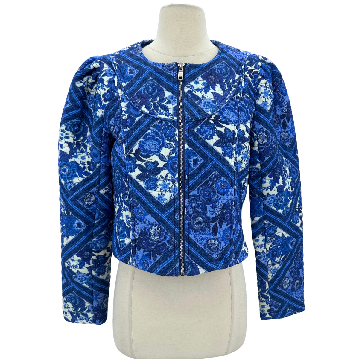 7 For All Mankind Blue/White Jacket