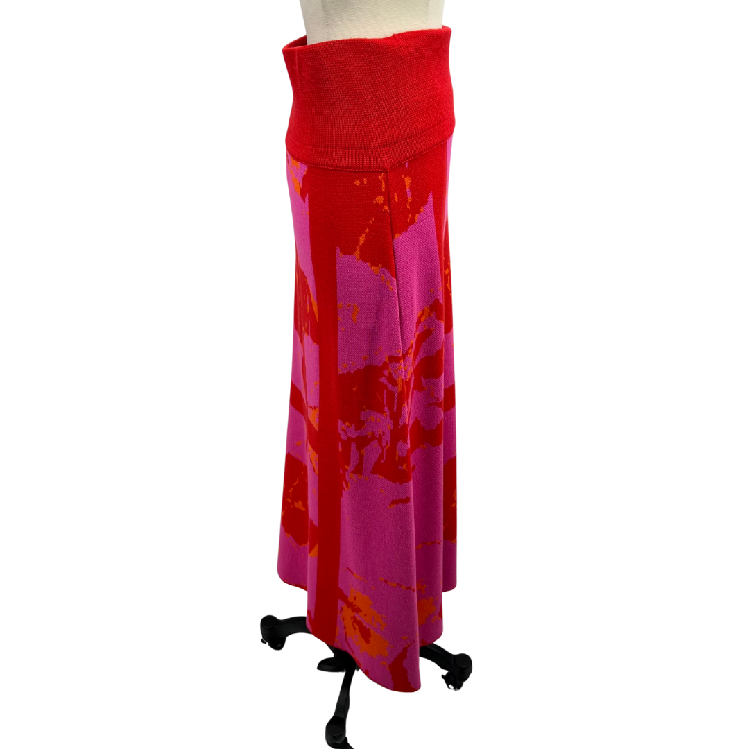 Csillag Zsuzsi Red/Pink Maxi Skirt