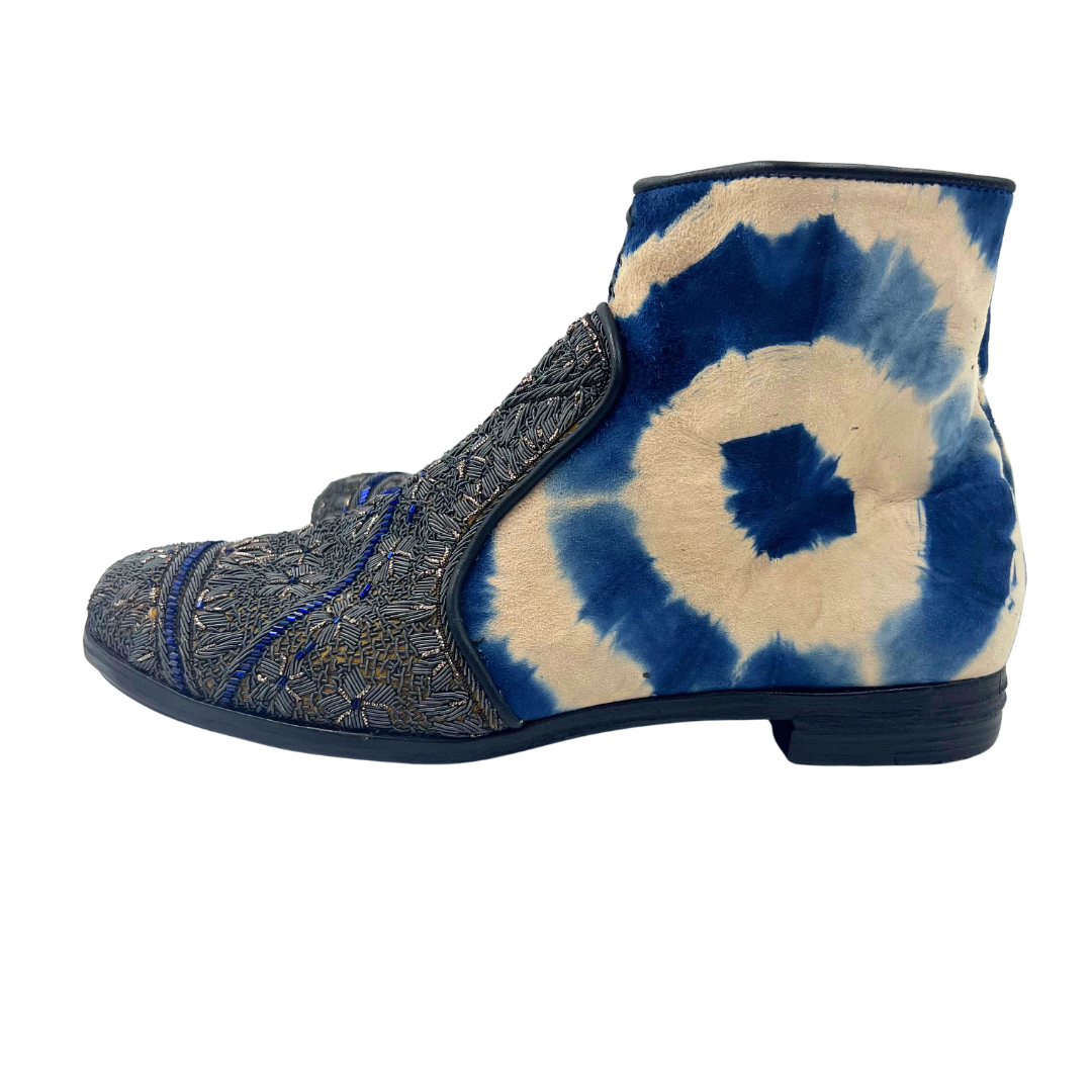 Mehar Kakalia 40 grey/blue/beaded Boots