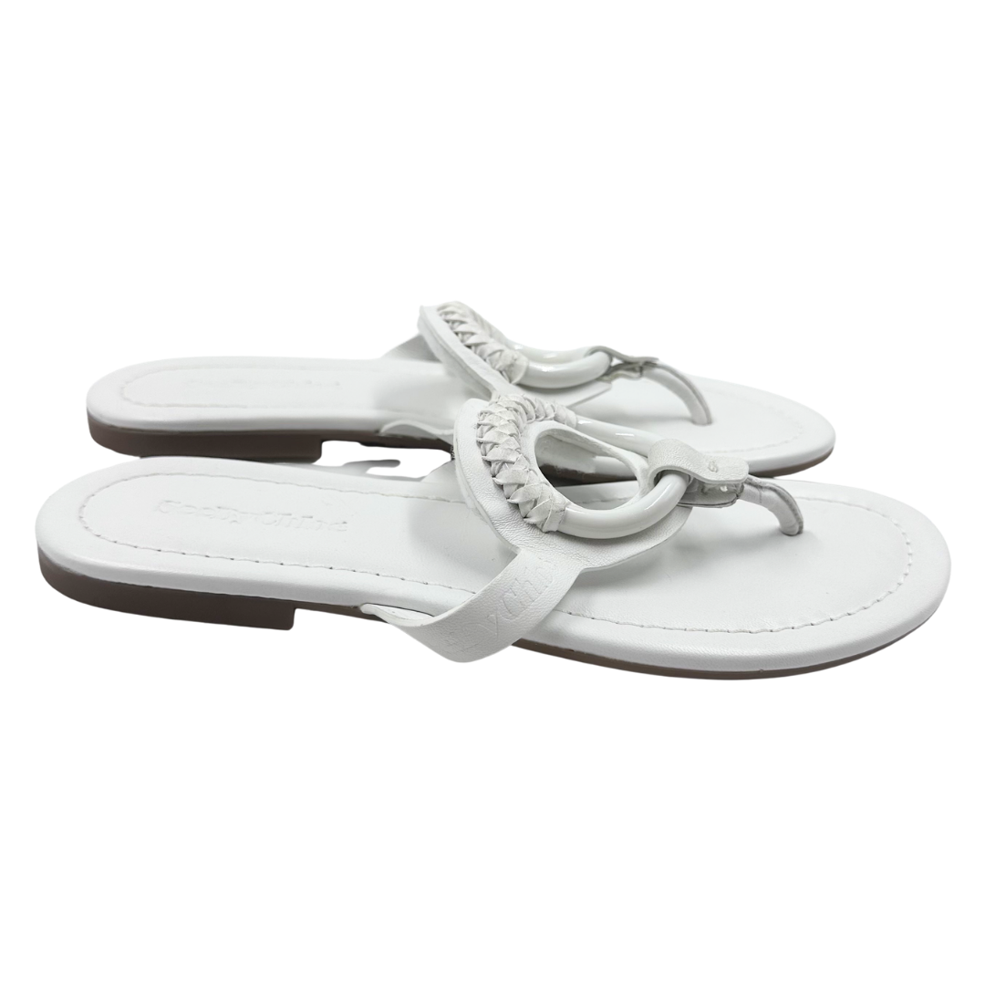 See By Chloe 8 White Flip Flop