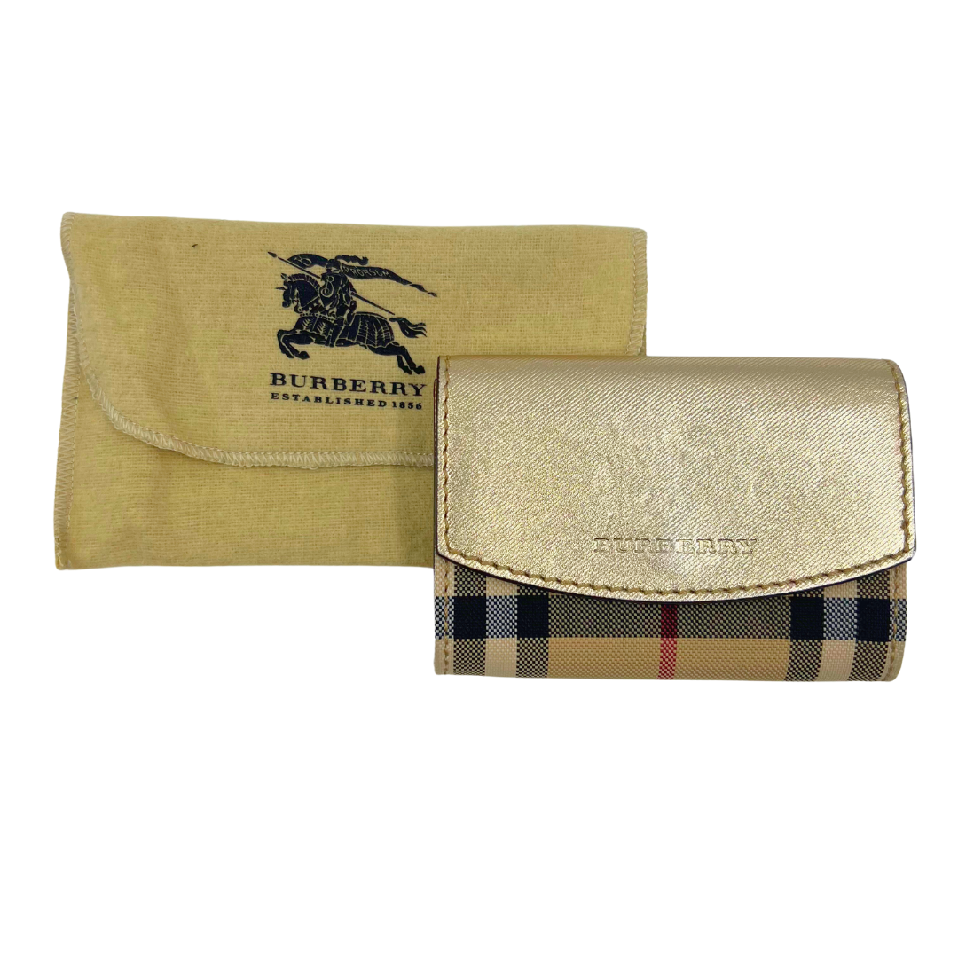 Burberry Business Card Holder Pass Case Card Case Beige