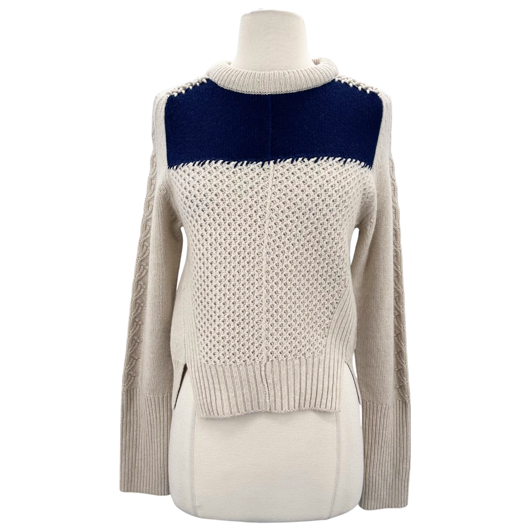 Zadig & Voltaire Cream/Navy Sweater
