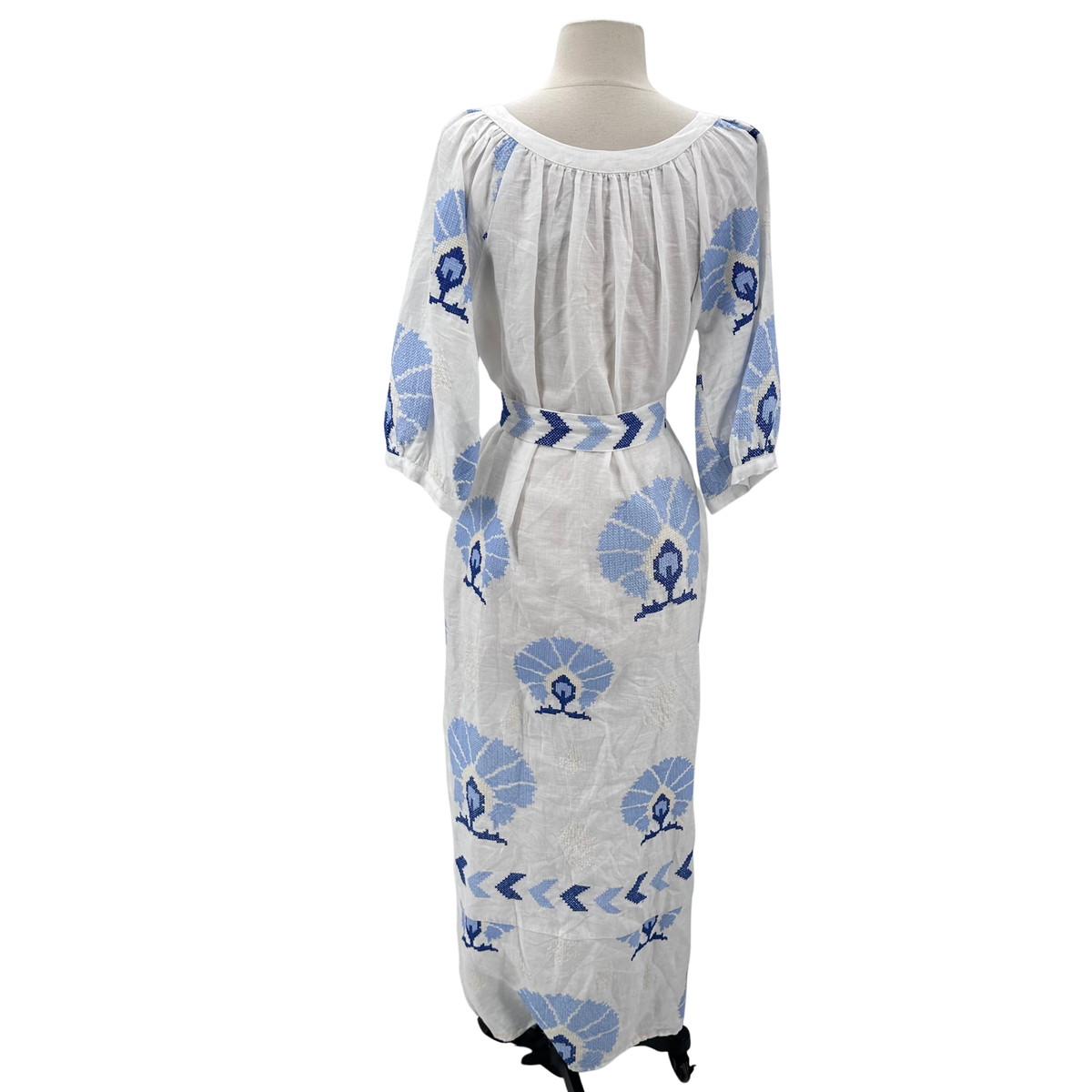 Greek Archaic Kori White Maxi Dress
