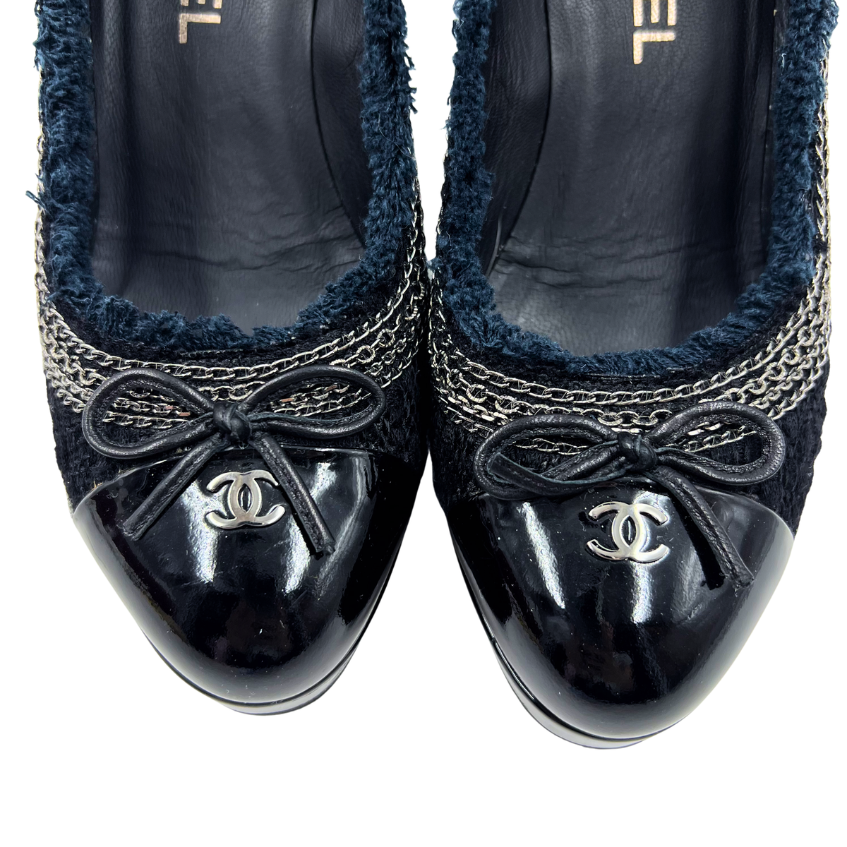 Chanel 38 Black Heels