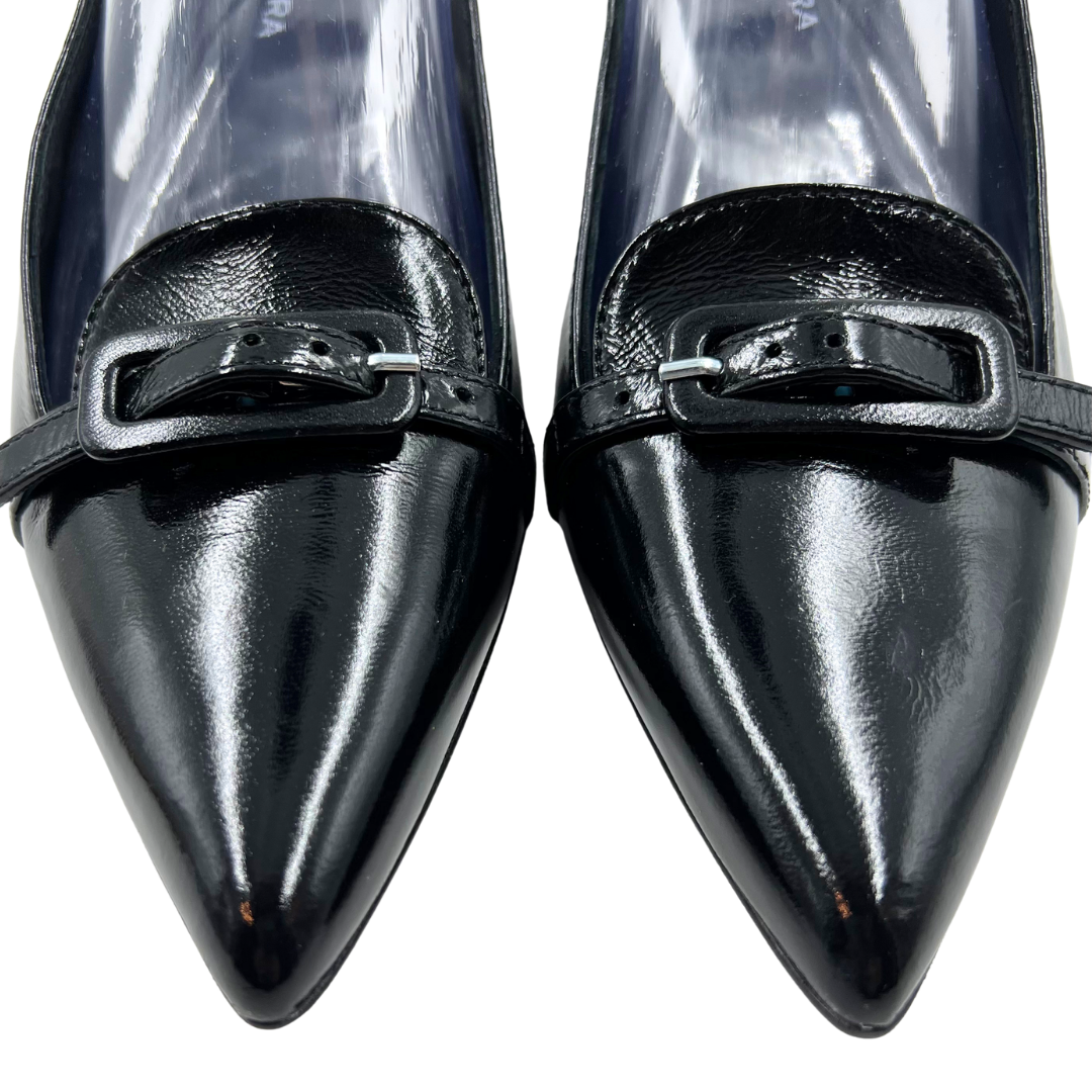 Halmanera 40 Black Leather Pumps