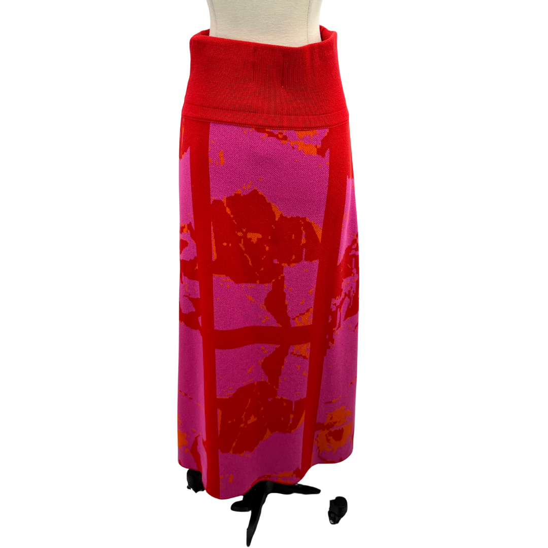 Csillag Zsuzsi Red/Pink Maxi Skirt