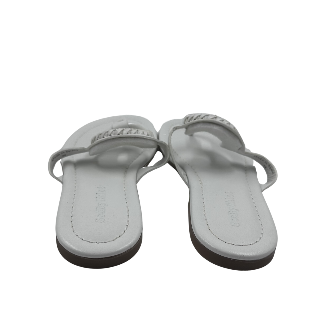 See By Chloe 8 White Flip Flop