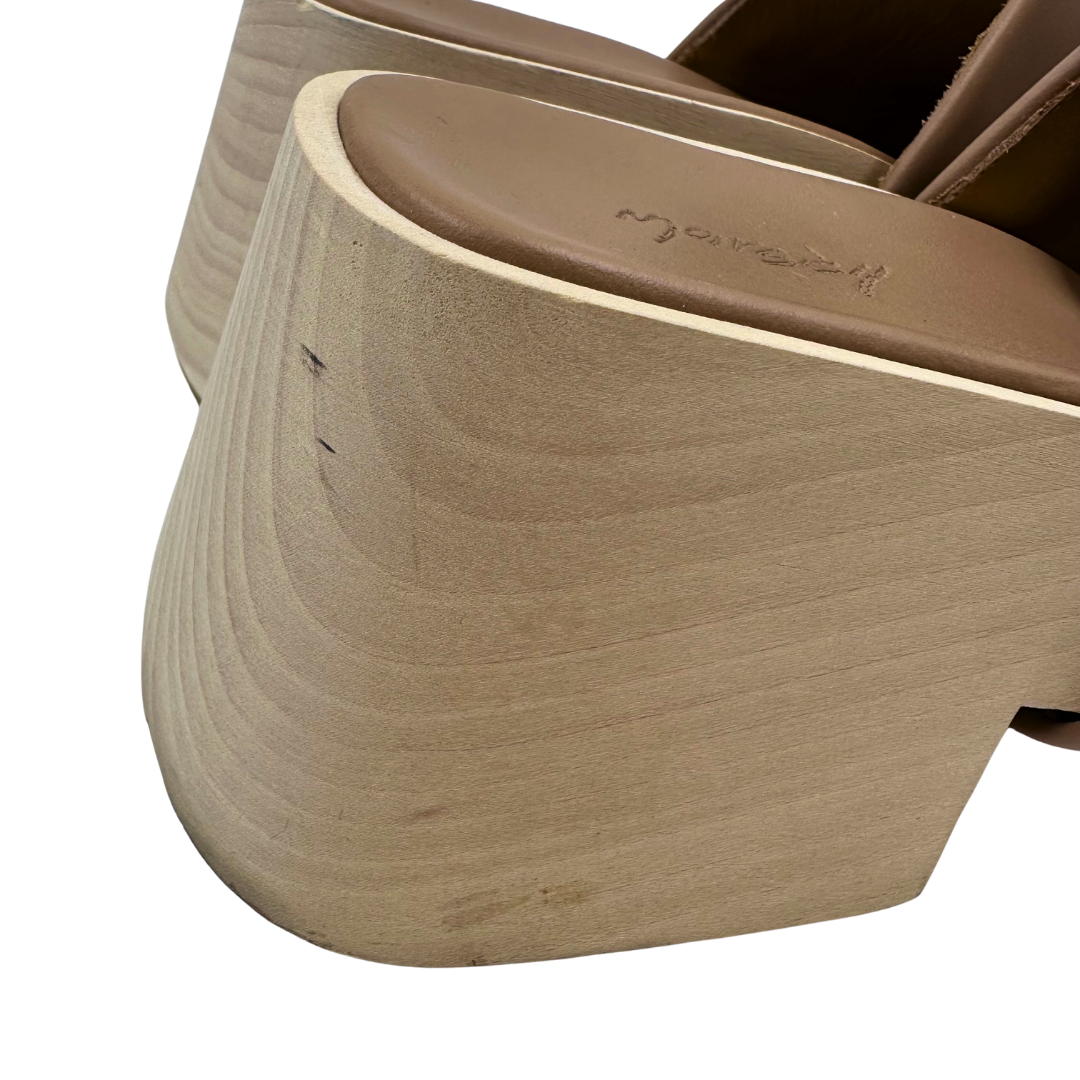 Marsell 7.5 37.5 Tan Leather Clogs