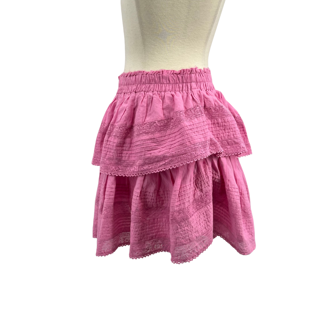 Love Shack Fancy Pink Skirt