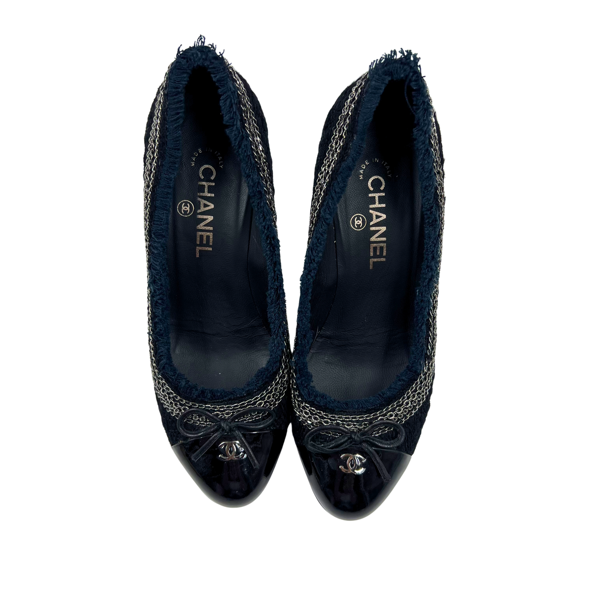 Chanel 38 Black Heels