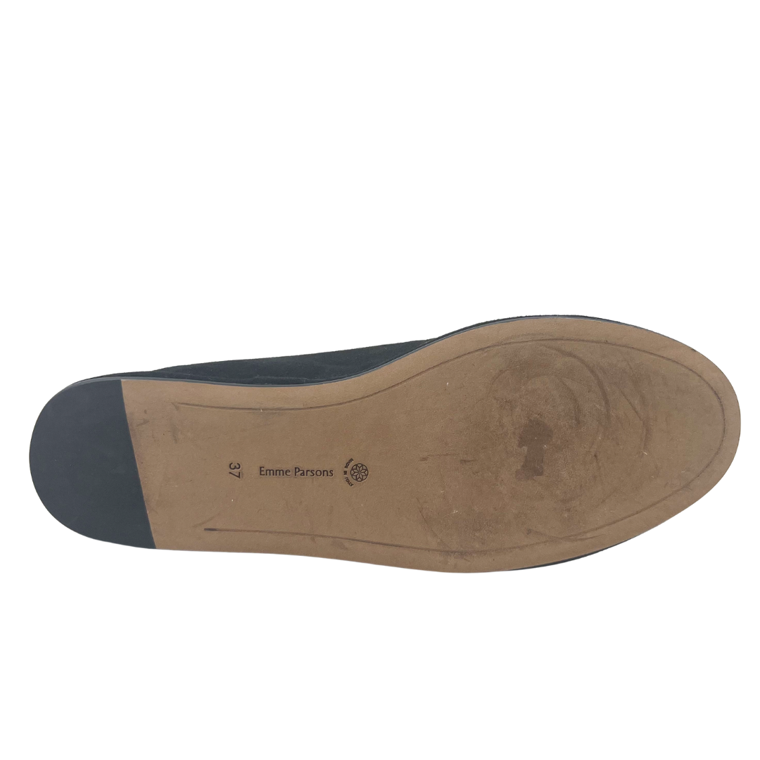 Emme Parsons 37 Parker Black Moccasins