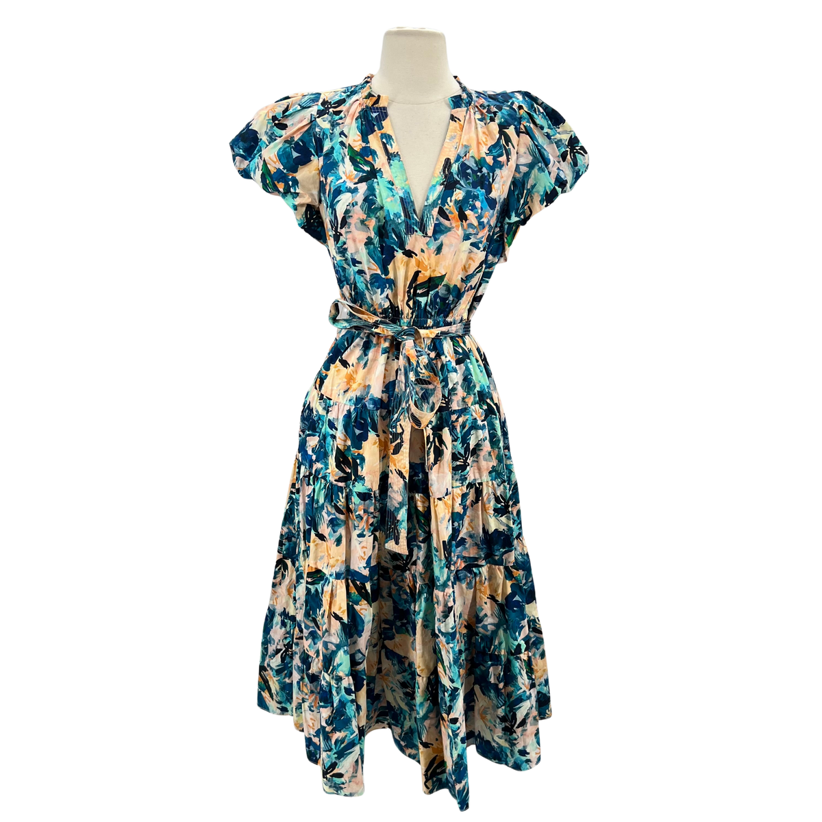 Ulla Johnson blue/peach Dress
